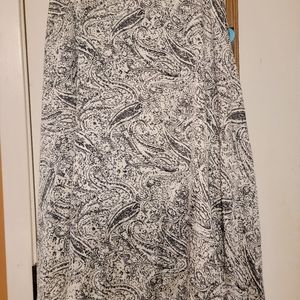 Black and white Paisley Skirt